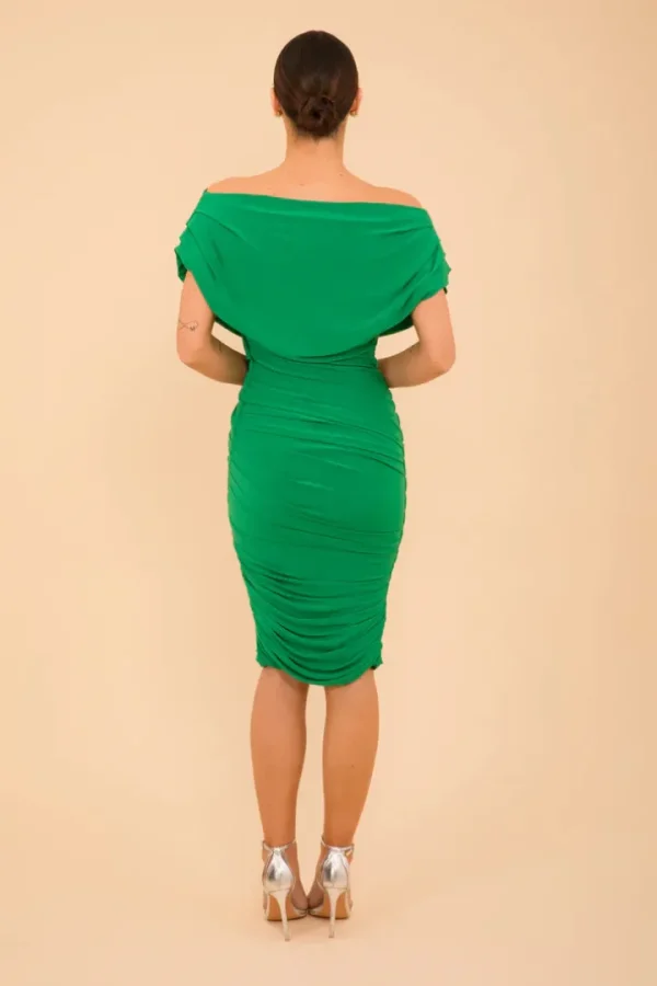 Atom Occasionwear<OXYGEN JERSEY DRESS (GREEN)