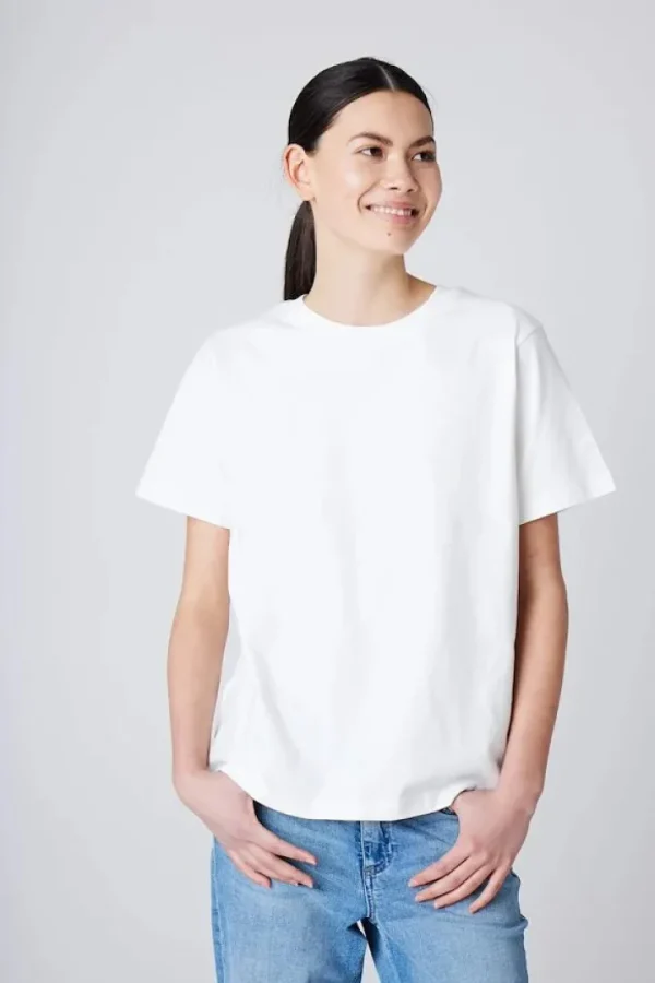 Ichi T-Shirts<PALMER LOOSE T-SHIRT (CLOUD DANCER/IVORY)