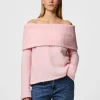 Pieces Jumpers & Cardigans<Pam Off Shoulder Jumper (-A-Boo)