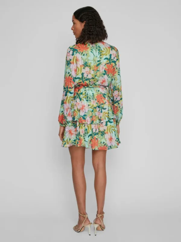 Vila Occasionwear<Parri Mini Dress (Jade Lime Tropical)