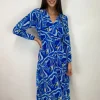 Wsl 3 Occasionwear<Patricia Midi Dress (Blue Geo)