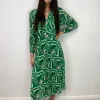 Wsl 3 Occasionwear<Patricia Midi Dress (Green Geo)