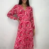 Wsl 3 Occasionwear<Patricia Midi Dress (Pink Geo)
