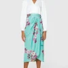 Closet Occasionwear | Dresses<Paula Pencil Wrap Midi Dress