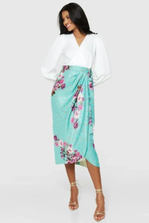 Closet Occasionwear | Dresses<Paula Pencil Wrap Midi Dress