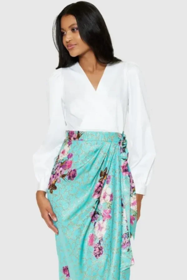 Closet Occasionwear | Dresses<Paula Pencil Wrap Midi Dress