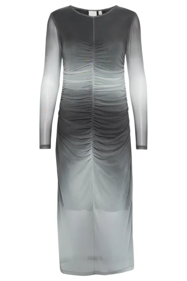 Ichi Dresses<Penelope Midi Dress (Black Fading)