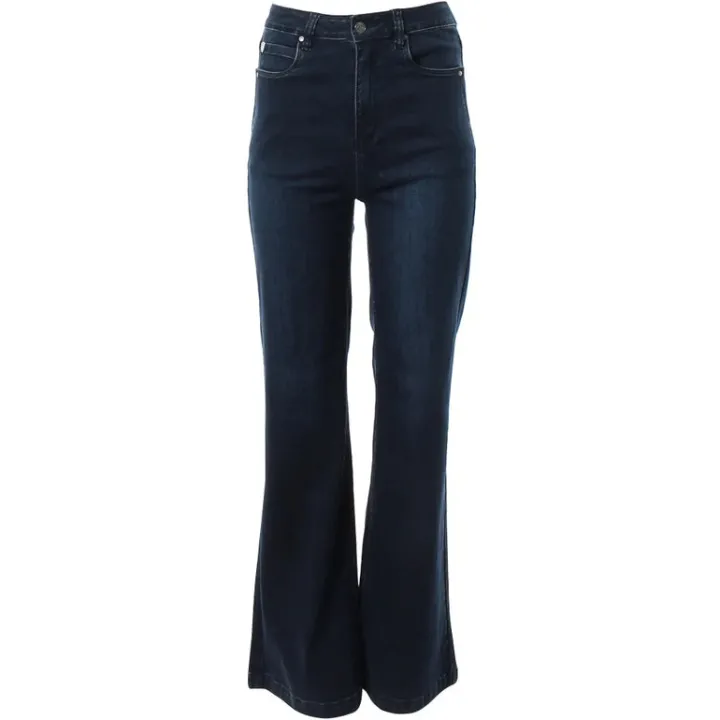 percy_wide_leg_jeans_shor_4.webp Rant & Rave Jeans<Percy Wide Leg Jeans Short Leg (Deep Indigo)