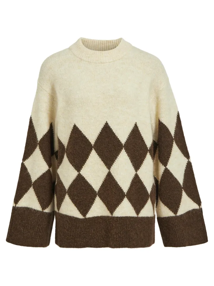 perla_jumper_sandshellazt_1.webp Object Jumpers & Cardigans<PERLA JUMPER (SANDSHELL/AZTEC)