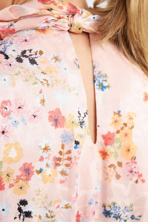 Zibi Occasionwear<Pia Tiered Dress (Pink Floral)