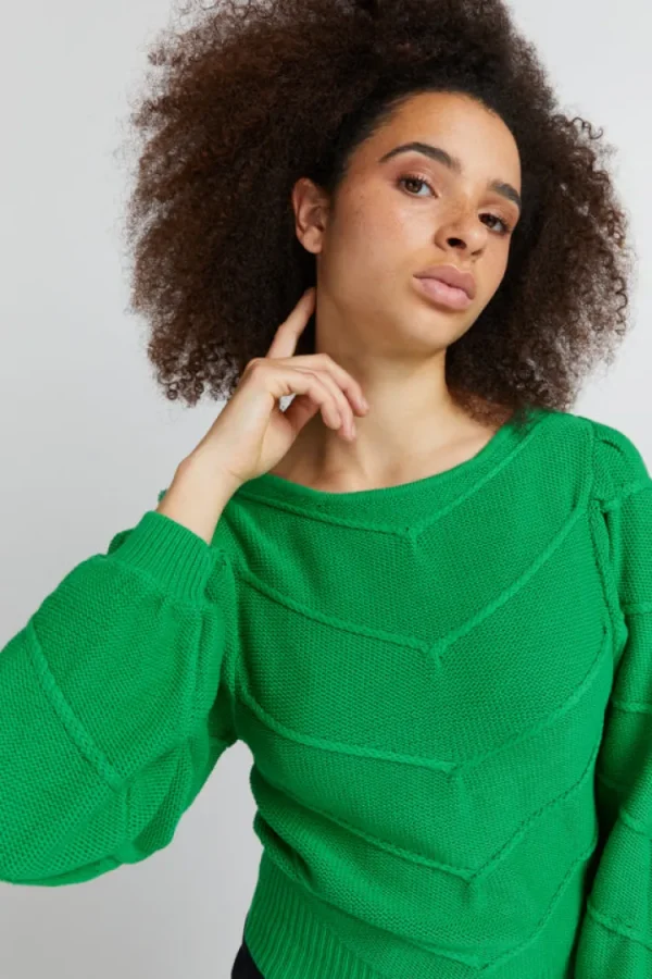 Ichi Jumpers & Cardigans<Pilar Jumper (Kelly Green)
