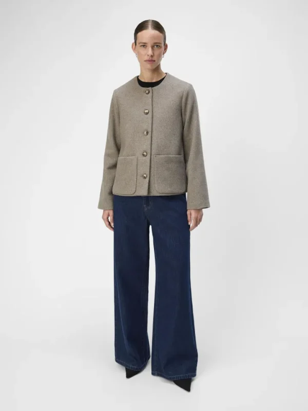 Object Jackets<Pisa Wool Jacket (Desert /Melange)
