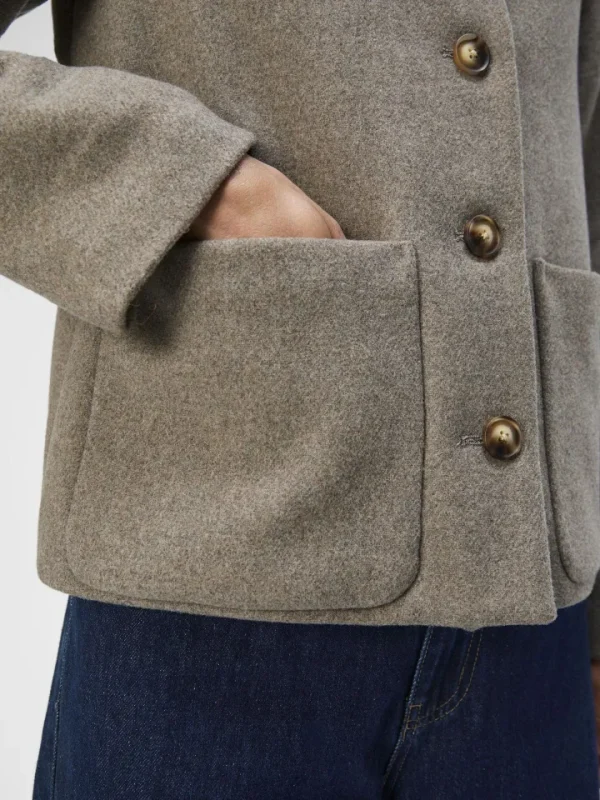 Object Jackets<Pisa Wool Jacket (Desert /Melange)