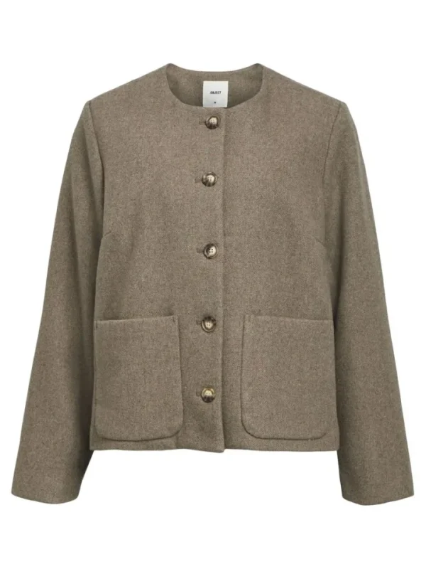 Object Jackets<Pisa Wool Jacket (Desert /Melange)