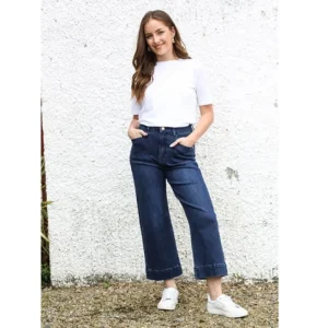 Rant & Rave Jeans<POLLY CROP FLARE JEANS (DARK INK)