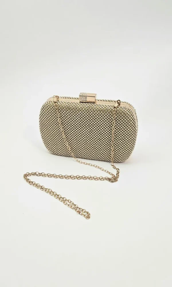 Wsl 8 Bags & Purses<POLLY DIAMANTE CLUTCH (GOLD)