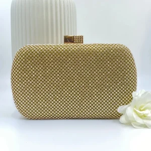 Wsl 8 Bags & Purses<POLLY DIAMANTE CLUTCH (GOLD)