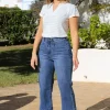 Rant & Rave Jeans<Poppy Crop Flare Jeans (Light Denim)