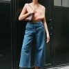 Frnch Jeans<Prunella Wide Leg Jeans (Blue Wash)