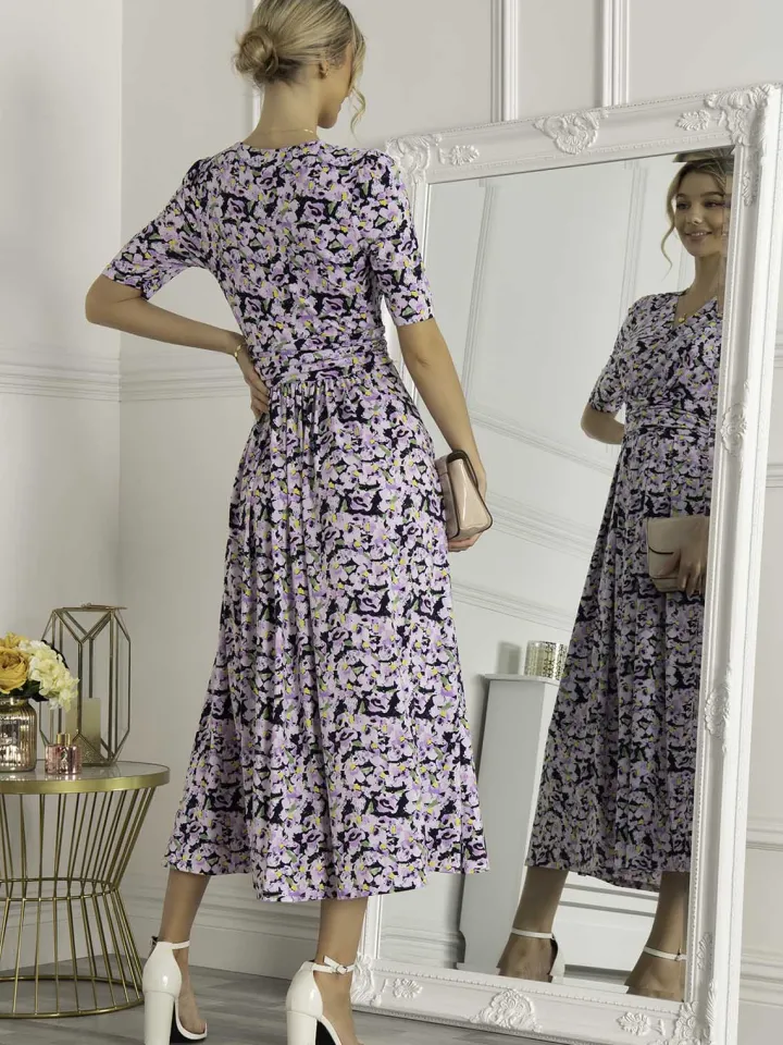 quinna_wrap_front_maxi_dr_5.webp Jolie Moi Occasionwear<QUINNA WRAP FRONT MAXI DRESS (NAVY FLORAL)