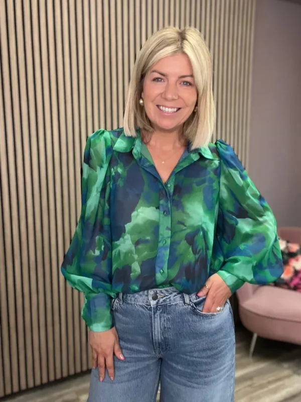 Starla Shirts & Blouses<Rachel Shirt (Green Leaf)