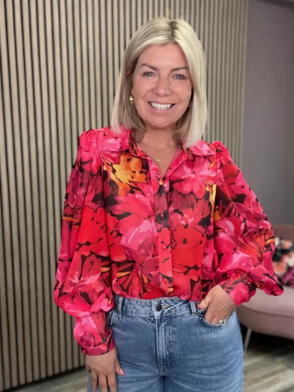 Starla Shirts & Blouses<Rachel Shirt (Pink Floral)