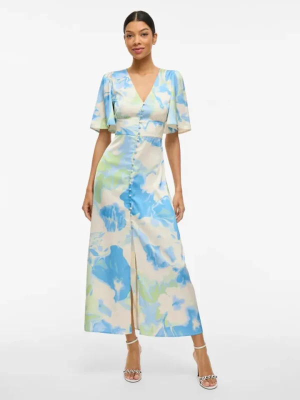 Vila Occasionwear | Dresses<Ravenna V-Neck Ankle Dress (/Kuo)