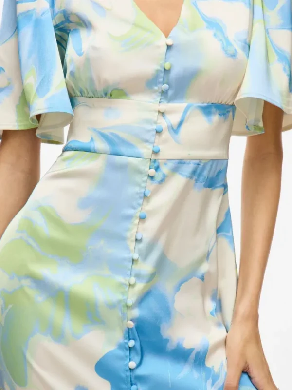 Vila Occasionwear | Dresses<Ravenna V-Neck Ankle Dress (/Kuo)