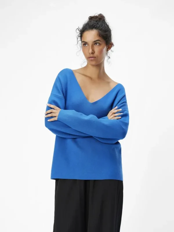 Object Jumpers & Cardigans<Rayna V-Neck Jumper (Lapis )