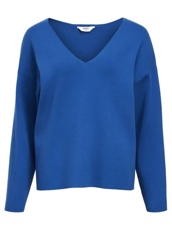 Object Jumpers & Cardigans<Rayna V-Neck Jumper (Lapis )