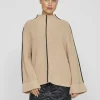 Vila Jumpers & Cardigans<Reanne Funnel Neck Jumper (Savannah /Black)
