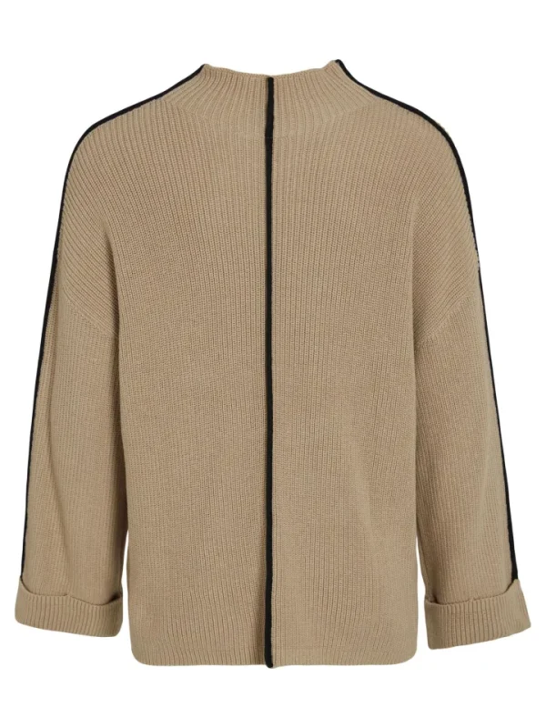 Vila Jumpers & Cardigans<Reanne Funnel Neck Jumper (Savannah /Black)