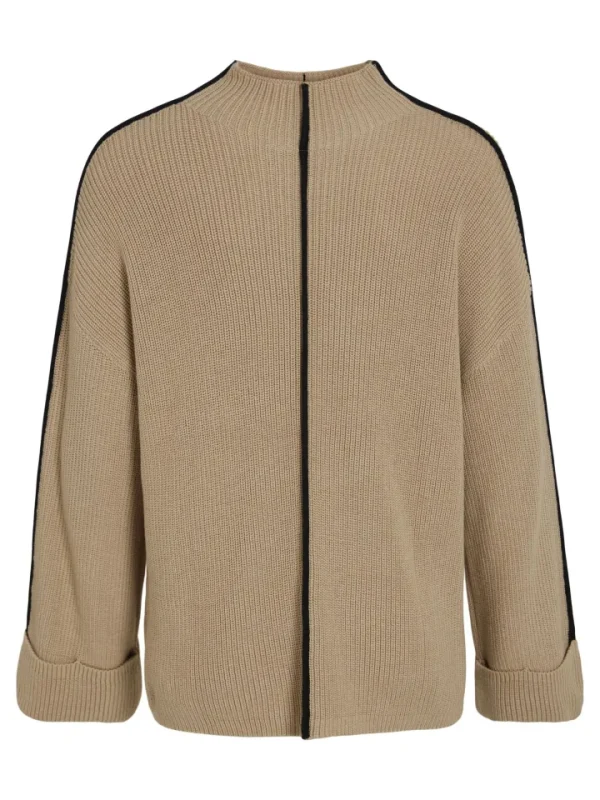 Vila Jumpers & Cardigans<Reanne Funnel Neck Jumper (Savannah /Black)