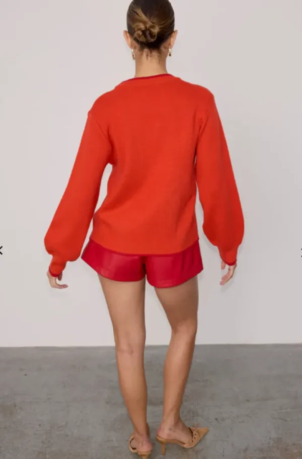 Never Fully Dressed Jumpers & Cardigans<Red Heart Cardigan (Red)