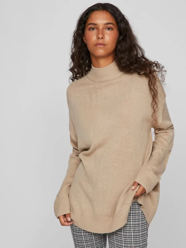 Vila Jumpers & Cardigans<REGGIE OVERSIZED JUMPER (DOESKIN)