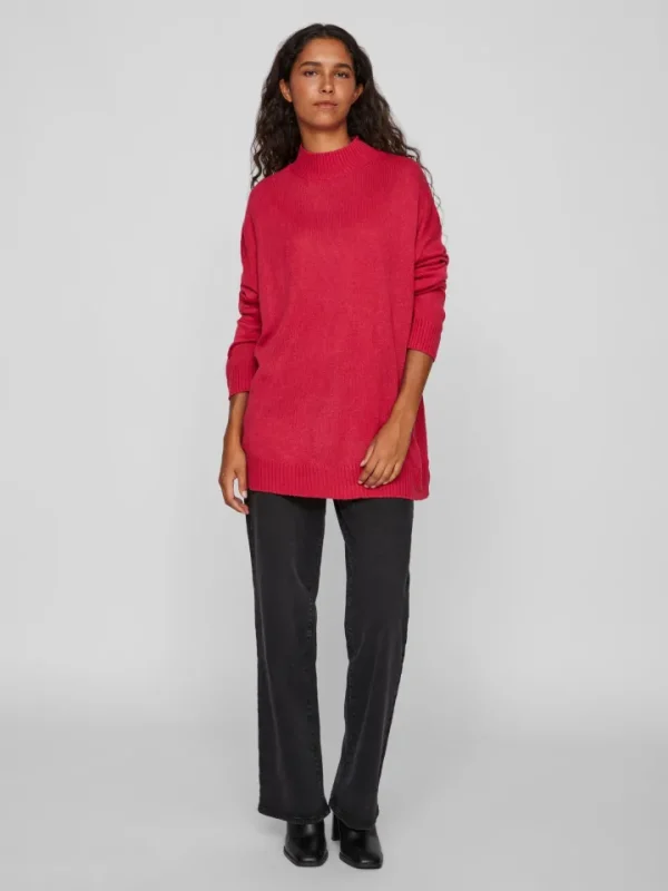 Vila Jumpers & Cardigans<REGGIE OVERSIZED JUMPER (LOVE POTION)