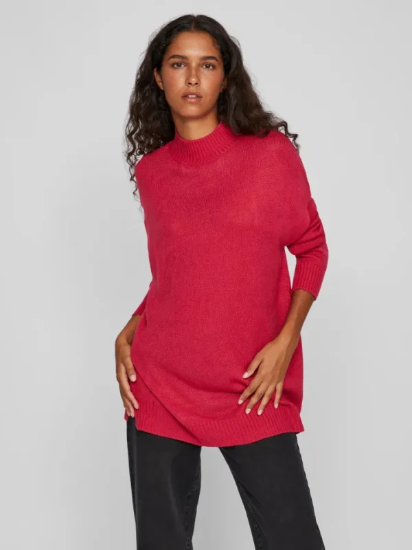 Vila Jumpers & Cardigans<REGGIE OVERSIZED JUMPER (LOVE POTION)