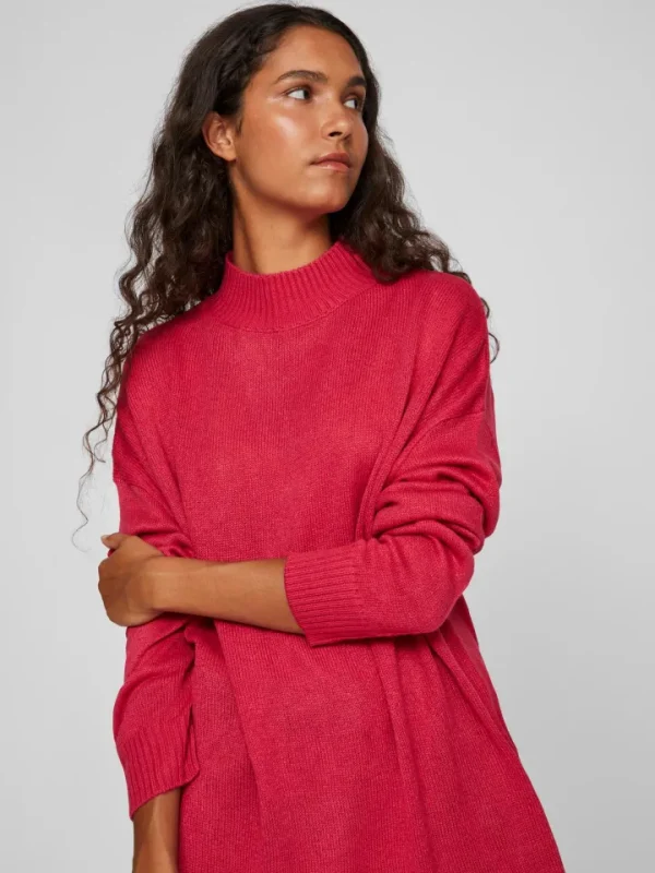 Vila Jumpers & Cardigans<REGGIE OVERSIZED JUMPER (LOVE POTION)