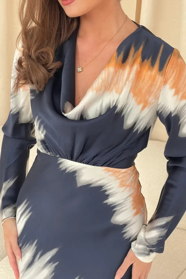 Girl in Mind Occasionwear | Dresses<Remington Cowl Neck Midi Dress