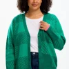 Sugarhill Jumpers & Cardigans<RHEA CARDGIAN (GREEN)