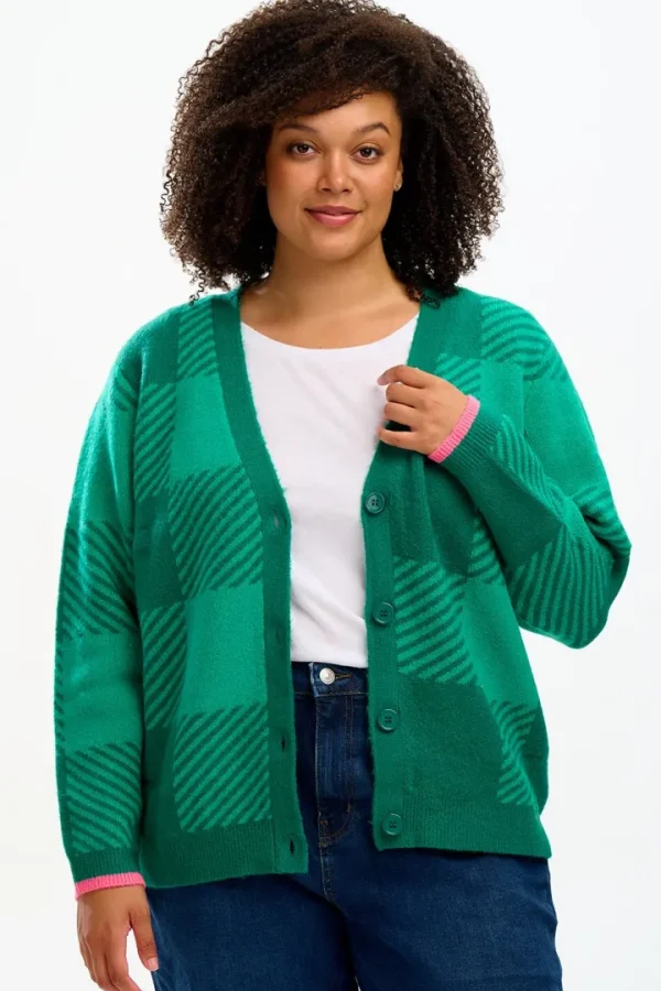 Sugarhill Jumpers & Cardigans<RHEA CARDGIAN (GREEN)
