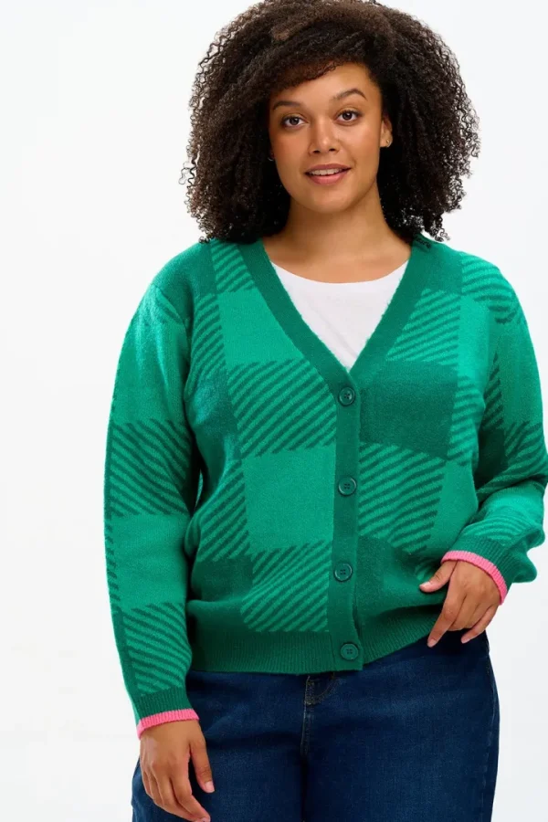 Sugarhill Jumpers & Cardigans<RHEA CARDGIAN (GREEN)
