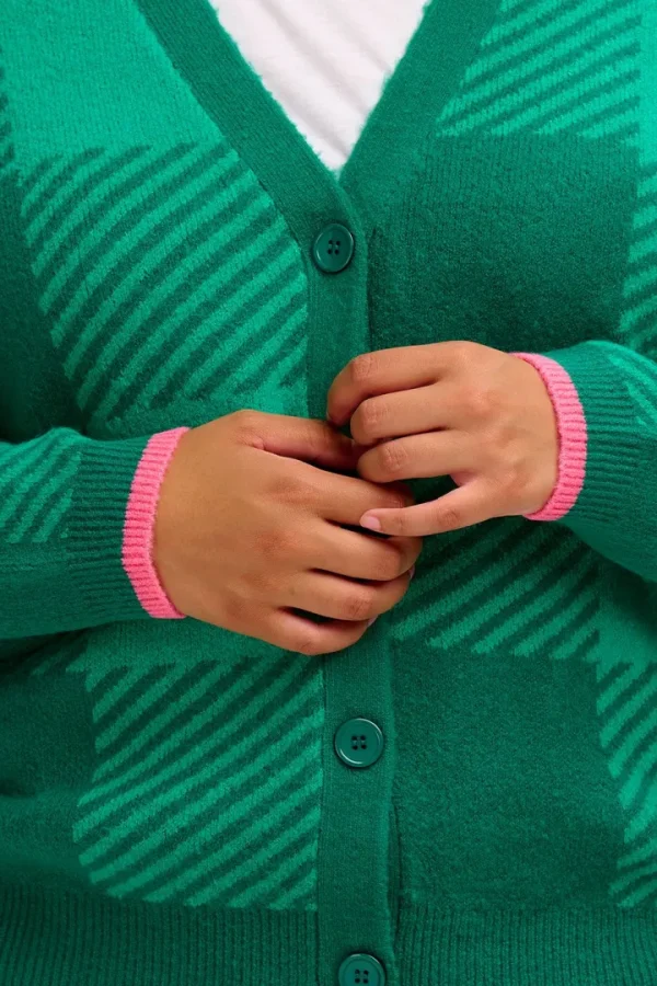 Sugarhill Jumpers & Cardigans<RHEA CARDGIAN (GREEN)
