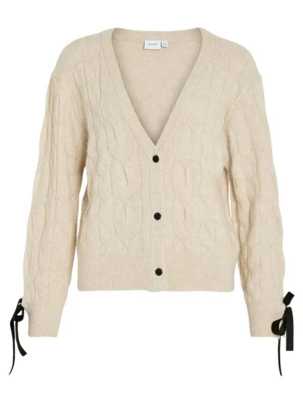 Vila Jumpers & Cardigans<Ria Bow Cardigan