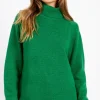Little Mistress Jumpers & Cardigans<Riana Knit Roll Neck Jumper (Green)