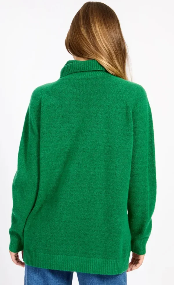 Little Mistress Jumpers & Cardigans<Riana Knit Roll Neck Jumper (Green)