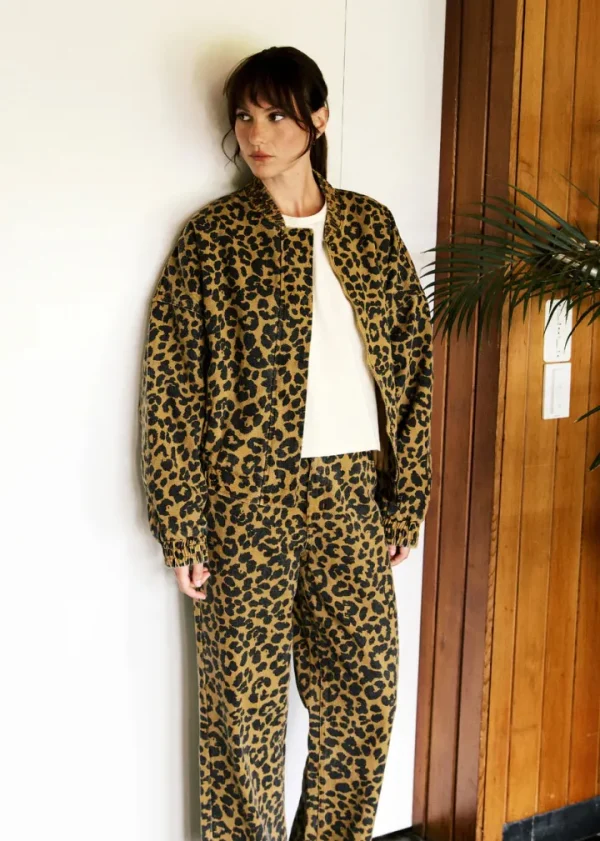 Frnch Bombers | Jackets<Rita Bomber Jacket (Leopard)