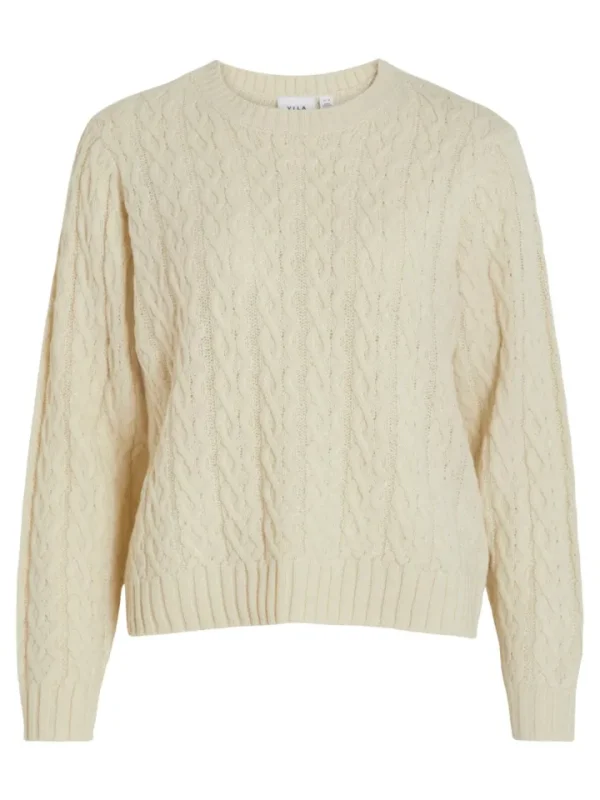 Vila Jumpers & Cardigans<Ritda Cable Knit Jumper (Birch)