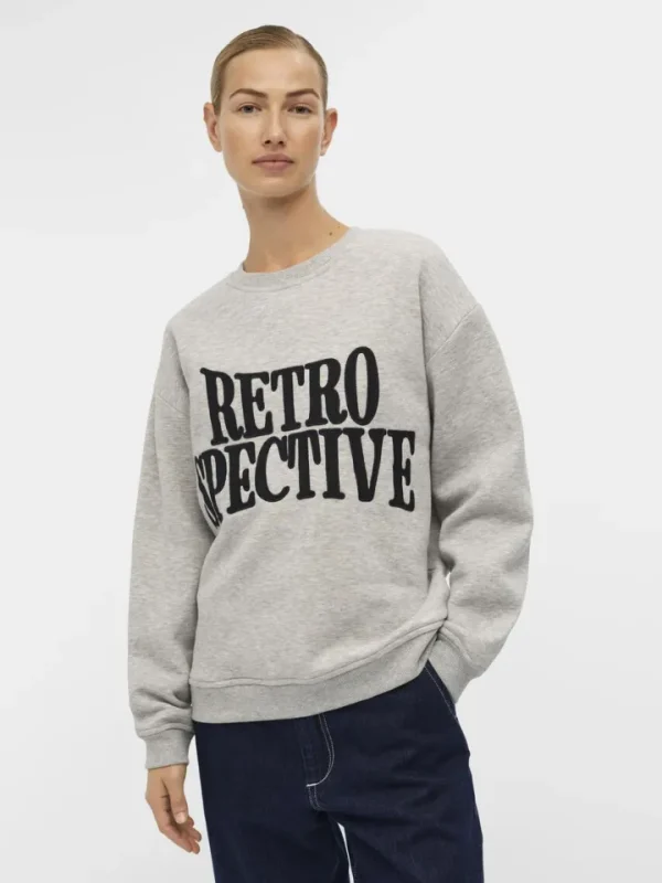 Object Jumpers & Cardigans<Rora Sweatshirt (Mela/Black Embroidered)