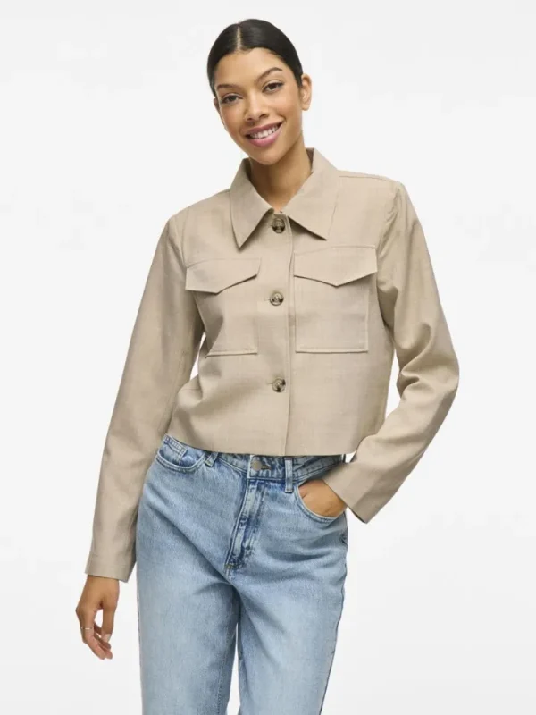 Vila Co-Ords | Jackets<Rossa Blazer Jacket (Super Light/Natural Melange)